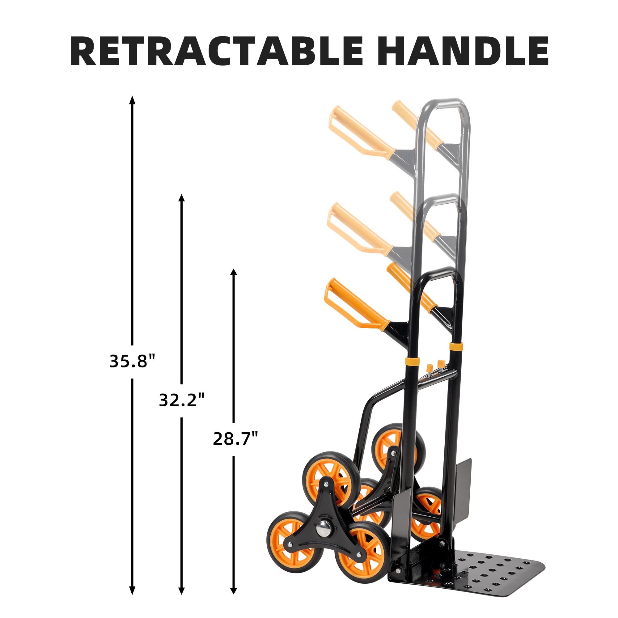 Stair Climbing Hand Truck Heavy Duty Stair Climber Dolly Cart_voghion.com